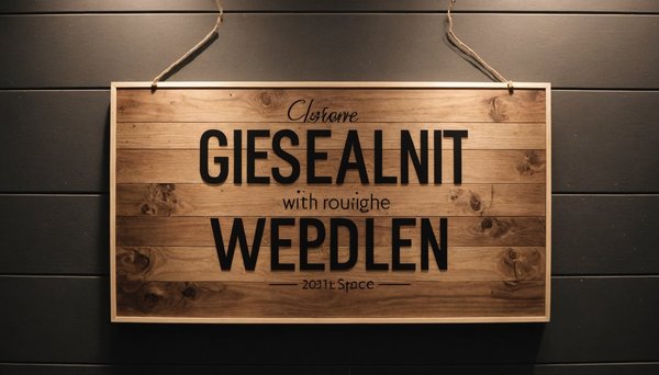 Personnalisez votre espace avec la signalétique bois élégante